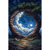 Illustration of a fantasy landscape