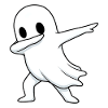 Ghost Dab Funny Halloween Design