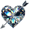 Diamond Heart with Arrow