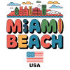 Miami Beach Palmiers Ville Voyage Design