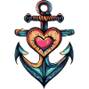 Anchor Symbol Heart