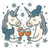Winterzauber Einhorn-Toast