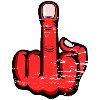 Majeur Stinky Finger Design Rouge utilisé