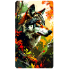Wolf im Herbst (Blick nach Rechts)