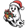 Weihnachtsgeist mit Geschenken
