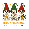 Süßes Dalmatiner Weihnachtsdesign