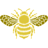 Golden Bee Pattern