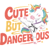 Niedlich doch gefährlich Einhorn Karate