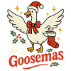 Silly Goosemas Goose Christmas Funny Santa