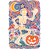 Dancing Skeleton – Retro Halloween Art