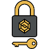 Crypto Security | Lock & Key Symbol