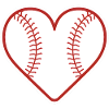 Baseball Coeur Design Amour Baseball