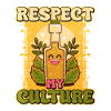 Respect de la culture Bouteille Illustration