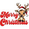 Reindeer Christmas Merry Christmas