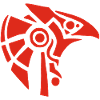 Egyptian god Horus (red)
