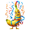 Banana Party: Party Mascot Cartoon