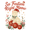 Feline Festive Joy with Santa Hat