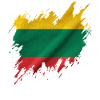Lithuanian flag, torn style