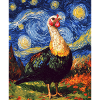 Turkey Bird Van Gogh Style