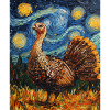 Turkey Bird Van Gogh Style