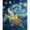 Turtle Van Gogh Style