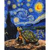 Turtle Van Gogh Style