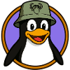 Tux Linux + GNU Hut