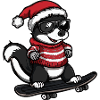 Skunk Christmas Funny