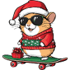Hamster Noël drôle