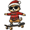 Suricate Noël Drôle