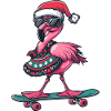Flamingo Weihnachten Lustig
