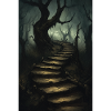 Dark fantasy horror illustration