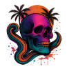 Neon Skull