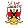 Fortuna Wappen Schild mit Helm