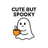 Sweet Scary Ghost with Coffee
