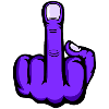 Mittelfinger_Lila