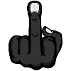 Middle Finger Stinky Finger Design Black