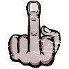 Middle Finger Cartoon