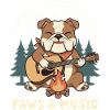 Paw music at the campfire