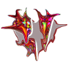 Iridescent swirling heart