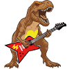 T-Rex rocks with Flying V