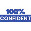 100% confident