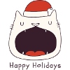 Funny Christmas cat