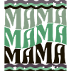 MAMA Waves Pattern Green Brown
