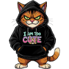 Cute Cats Hoodie Motif