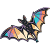 Stylized Rainbow Bat
