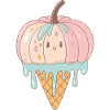 Pastel Kawaii Glazed Pumpkin
