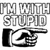Im With Stupid Pointing Graphic