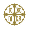 Cross symbol IC XC NIKA Gold