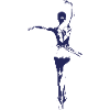 Elegant Ballerina Line Art Illustration